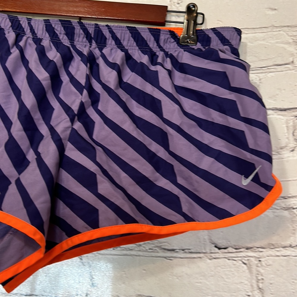 Nike Dri-Fit Athletic Purple Orange Running Shorts Size Large - Picture 5 of 8